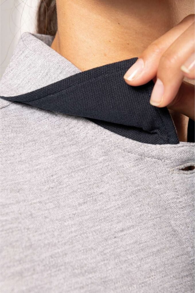 Dámská polokošile s barevným límečkem Longline - Image 8