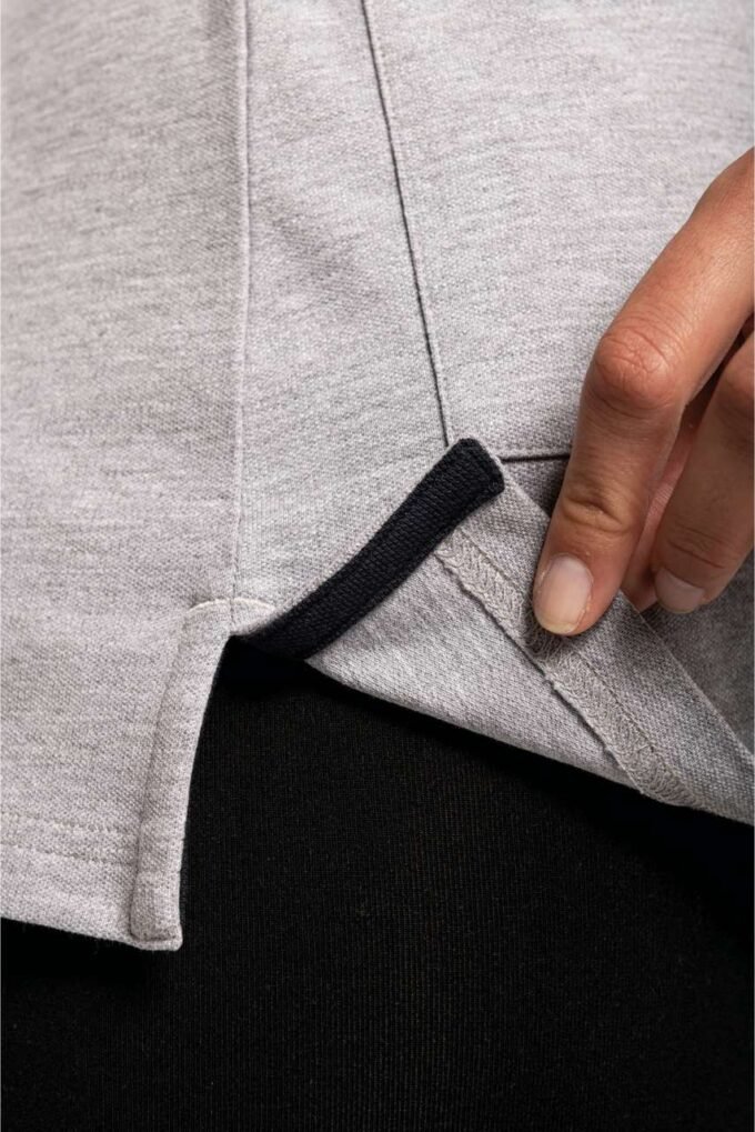 Dámská polokošile s barevným límečkem Longline - Image 10