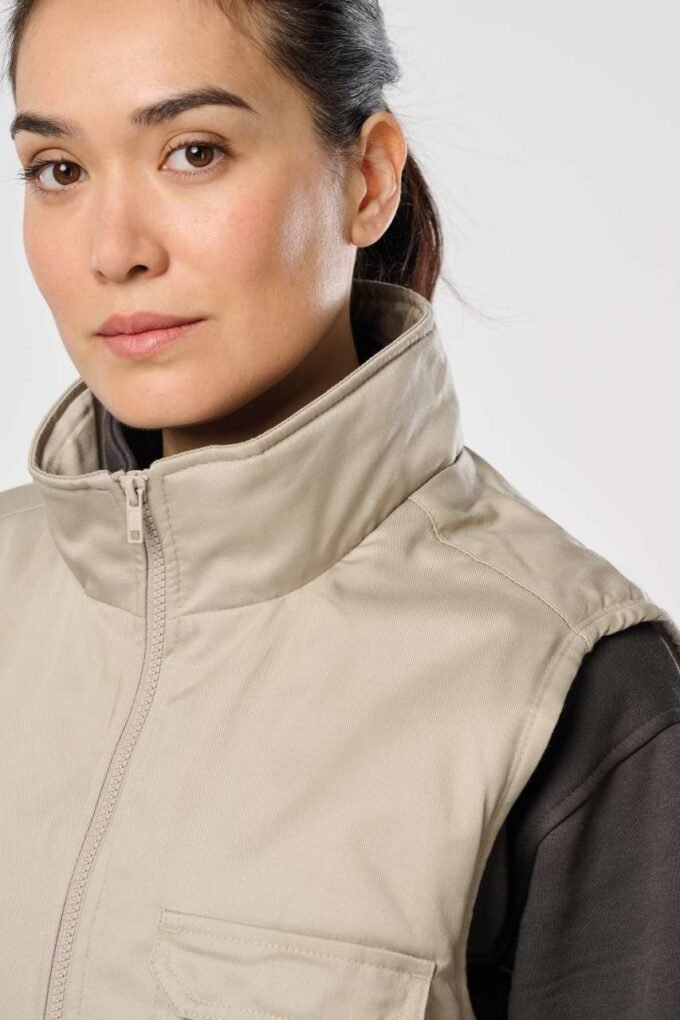 Unisex vesta s podšívkou a kapsami Worker - Image 5