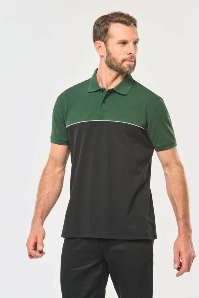 Unisex eco-friendly dvoubarevná polokošile Three - Image 3