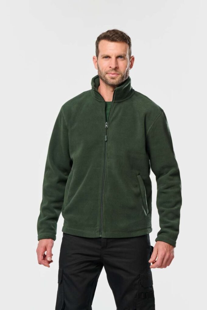 Unisex microfleecová mikina na zip DESIGNED TO WORK