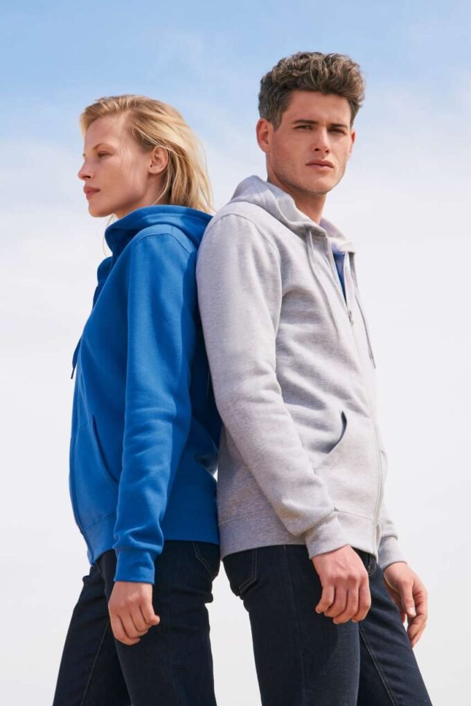 Unisex mikina na zip Stone - Image 2