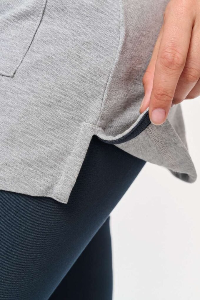 Dámská polokošile s barevným límečkem Longline - Image 4