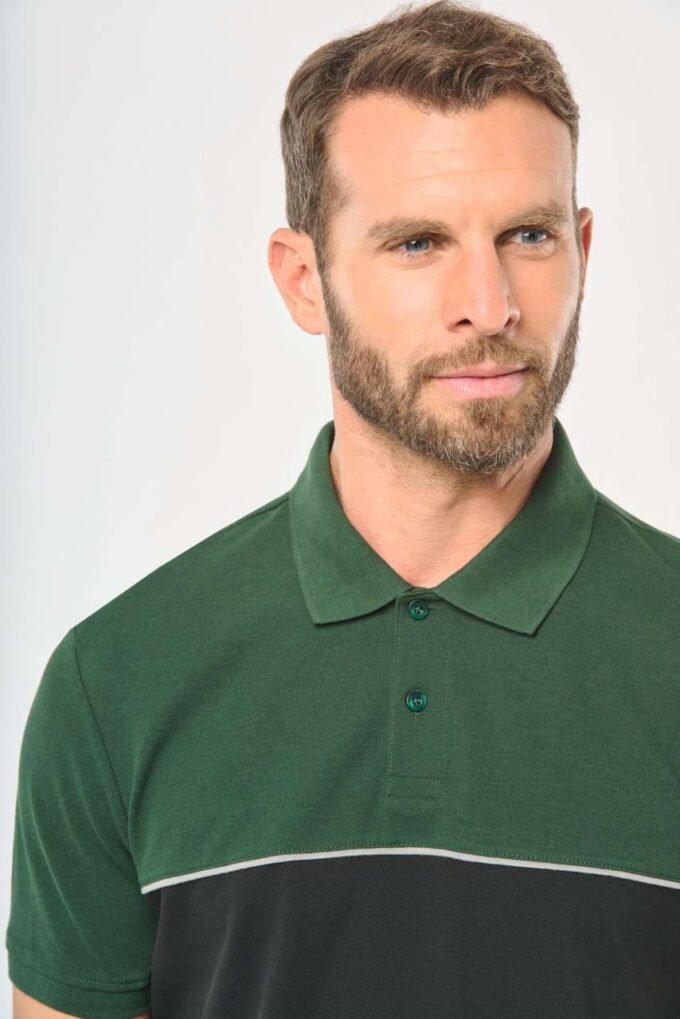 Unisex eco-friendly dvoubarevná polokošile Three - Image 9