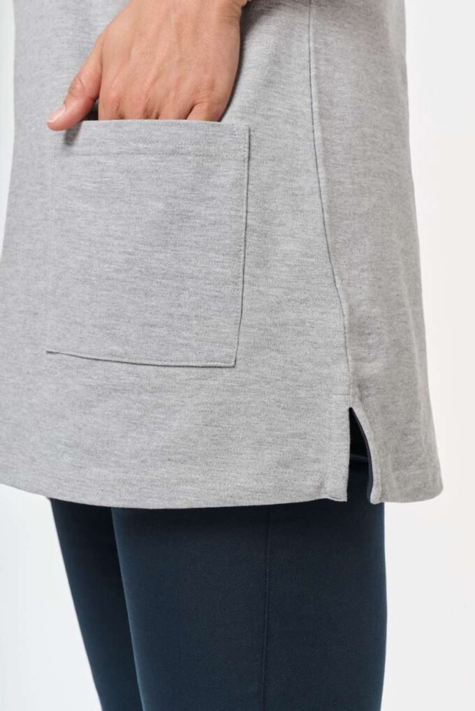 Dámská polokošile s barevným límečkem Longline - Image 3