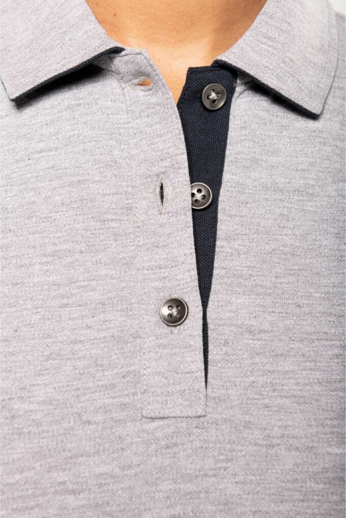 Dámská polokošile s barevným límečkem Longline - Image 9