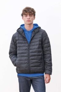 Pánská lehká prošívaná bunda Stream Hooded