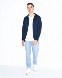 Unisex bavlněná mikina na zip California